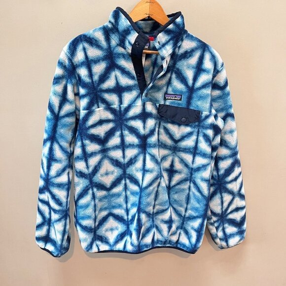 Patagonia Synchilla Snap T Fleece Geographic Tie-Dye Print- Size M‎ - Picture 1 of 4